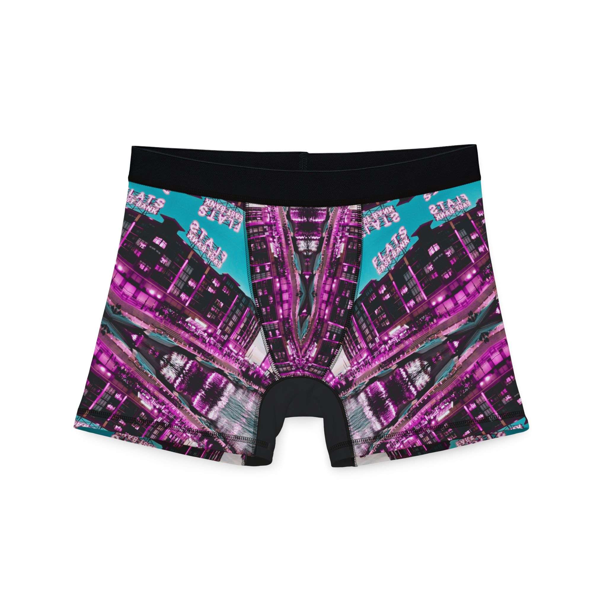 'Cleveland East Bank Dreamscape' Boxers - Where Urban Art Meets Comfort!