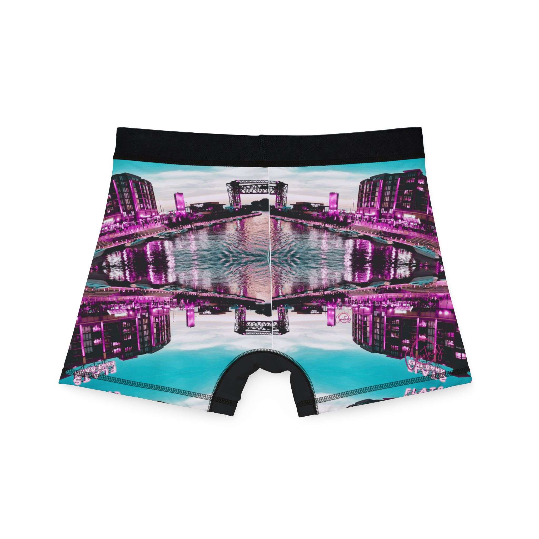 'Cleveland East Bank Dreamscape' Boxers - Where Urban Art Meets Comfort! - Image 2